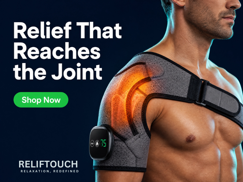 Heated Vibration Massager Brace – Shoulder, Knee & Elbow
