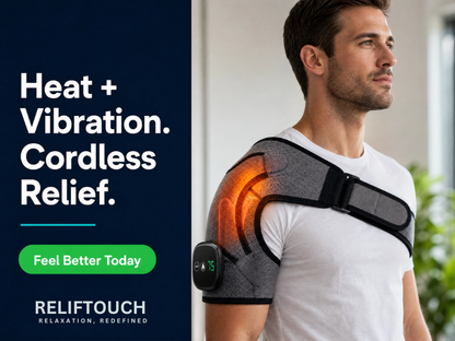 Heated Vibration Massager Brace – Shoulder, Knee & Elbow