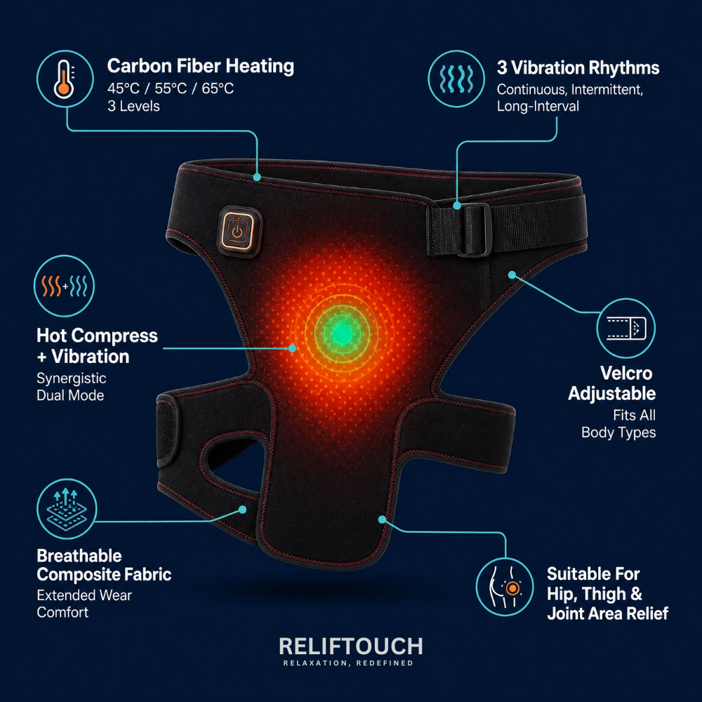 Hip Massager – Heat & Vibration Muscle Recovery