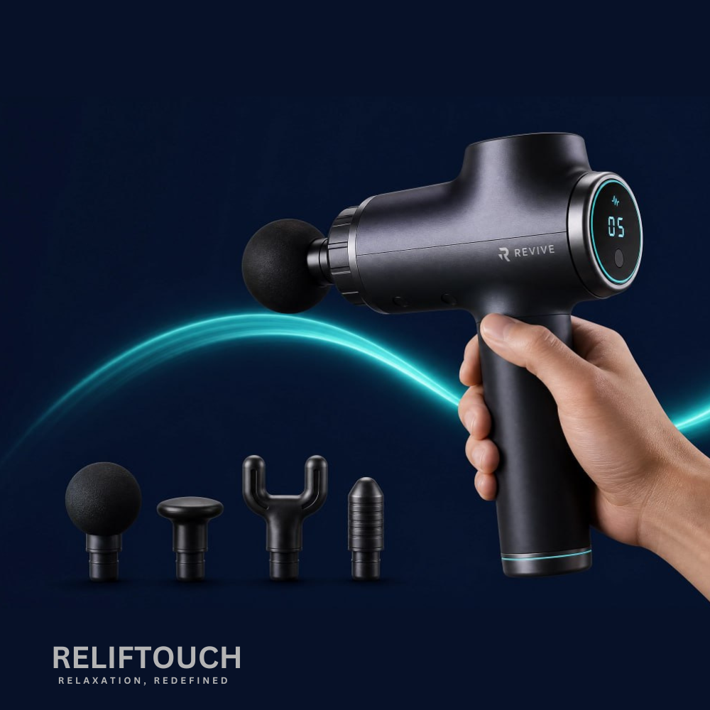 30-Speed Deep Tissue Massage Gun – 12 Attachments