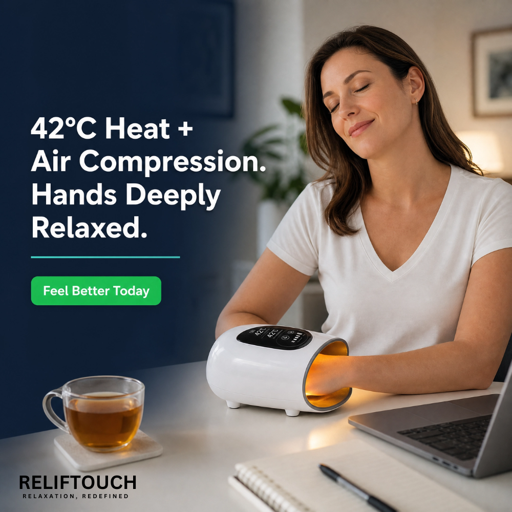 Cordless Hand & Wrist Massager – Heat, Vibration & Acupoint Therapy