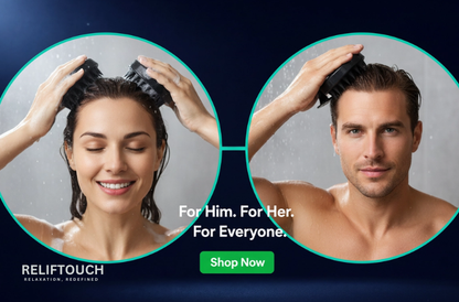 Silicone Scalp Massage Brush – Shampoo Hair Wash Comb