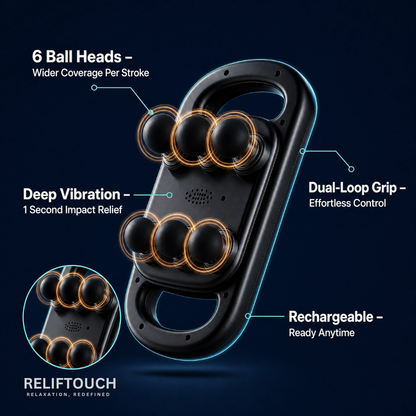 6-Head Deep Tissue Massage Gun