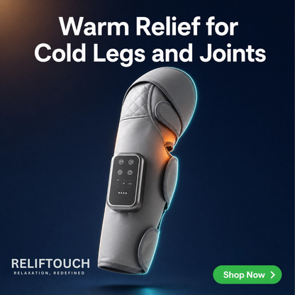 Heated Air Pressure Leg Massager – Knee & Calf Wrap