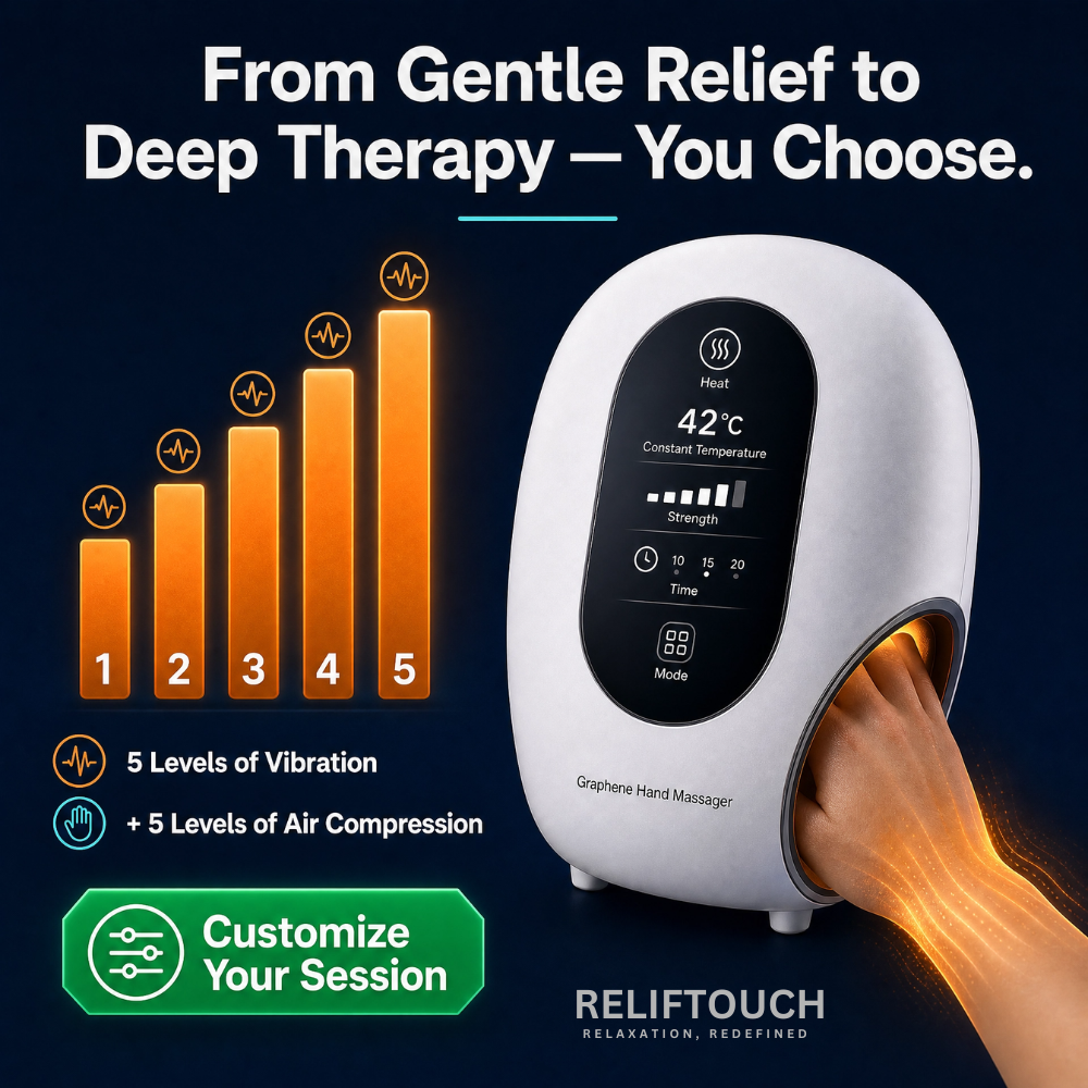 Cordless Hand & Wrist Massager – Heat, Vibration & Acupoint Therapy