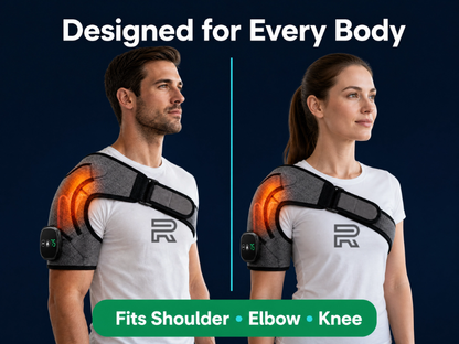 Heated Vibration Massager Brace – Shoulder, Knee & Elbow