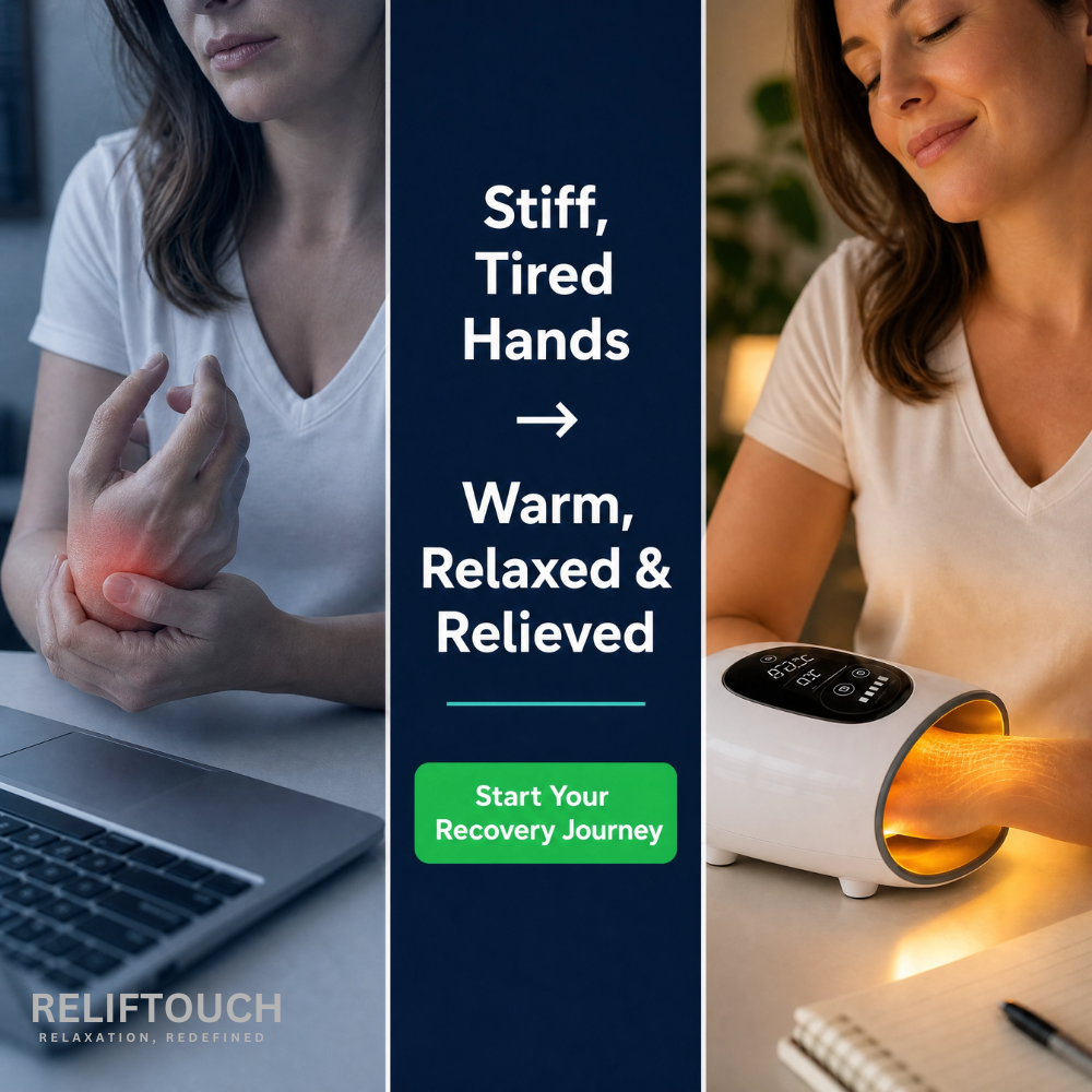 Cordless Hand & Wrist Massager – Heat, Vibration & Acupoint Therapy