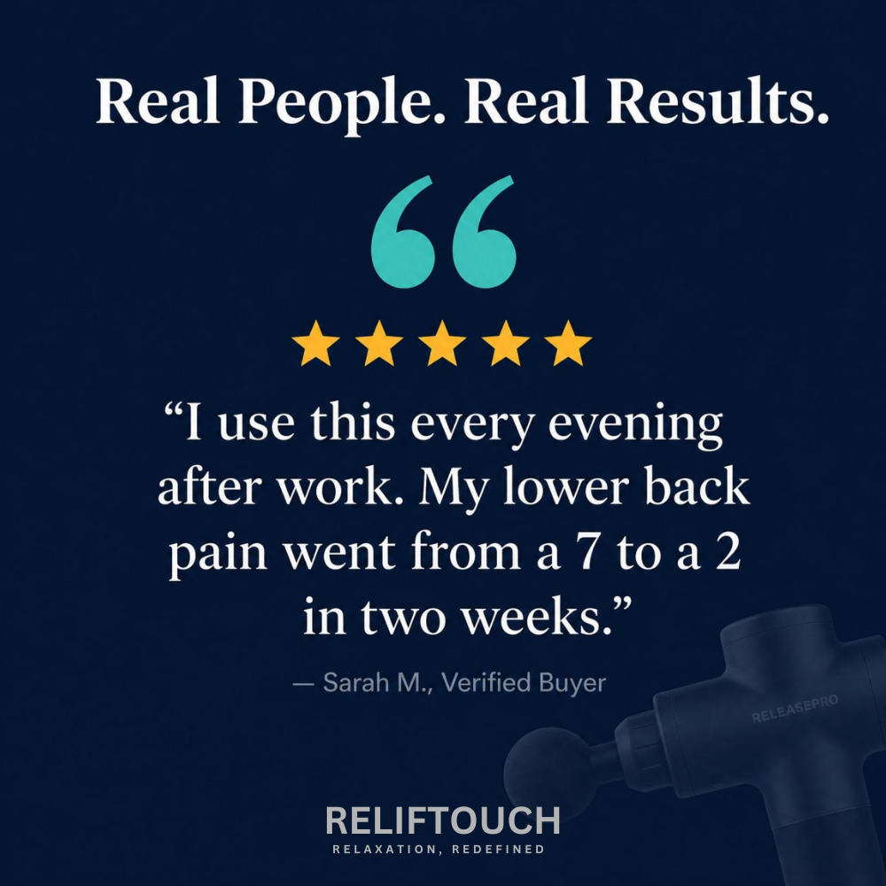 30-Speed Deep Tissue Massage Gun – 12 Attachments